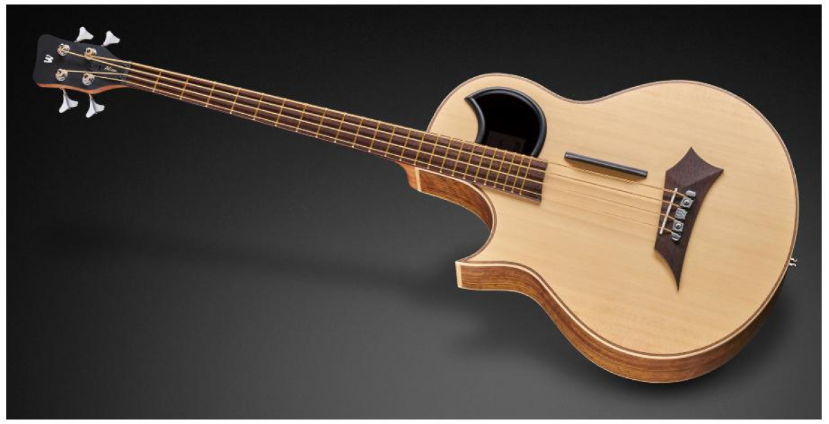 Warwick Alien, Lefthand, 4-String - Natural Transparent Satin, Demomodell